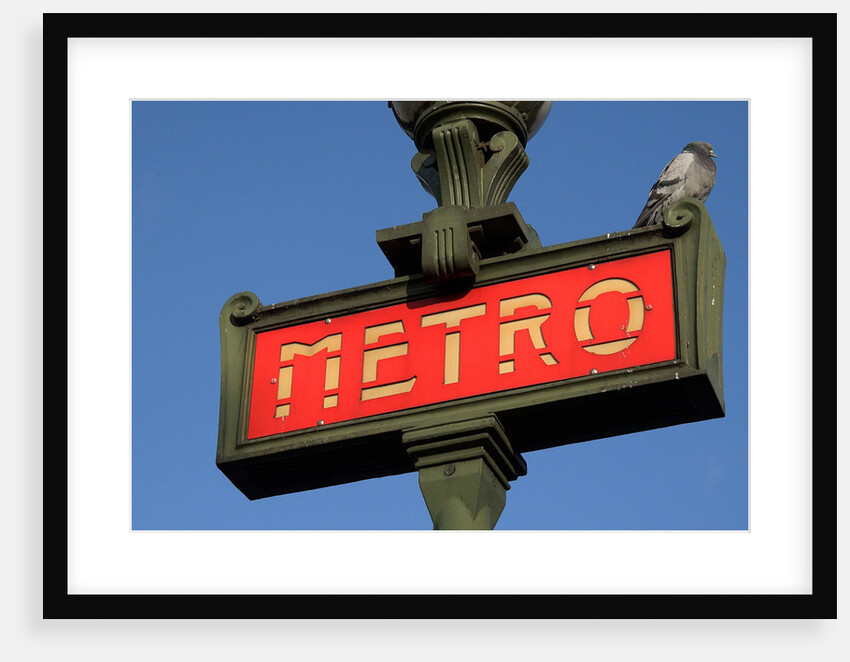 Metro Sign Paris by Anonymous