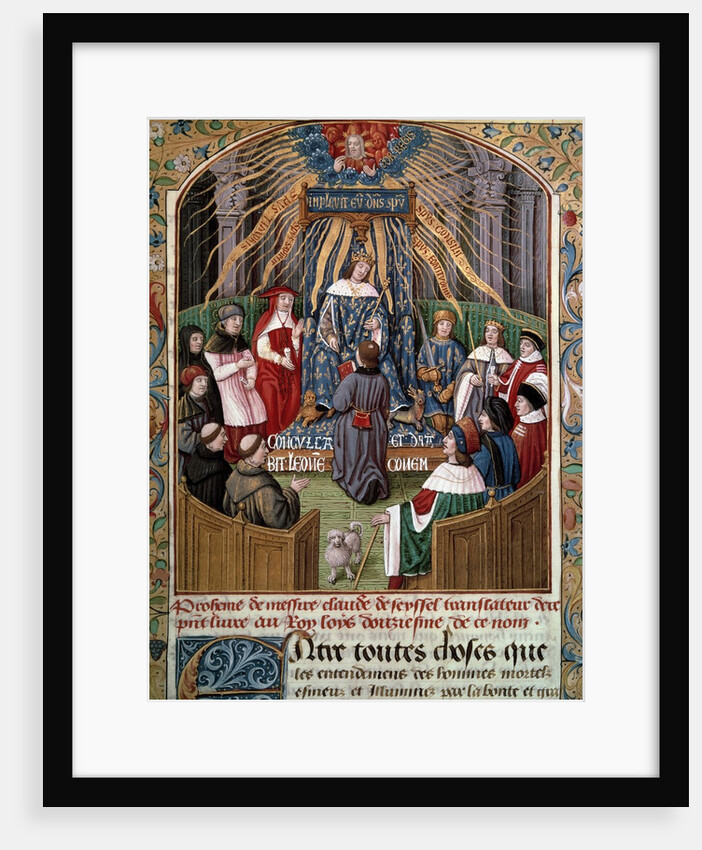 Claude Seyssel offering his book to King Louis XII by Anonymous