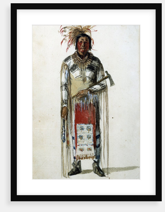 Portrait of an Indian chief of the tribe of Pawnee Ponca by Anonymous