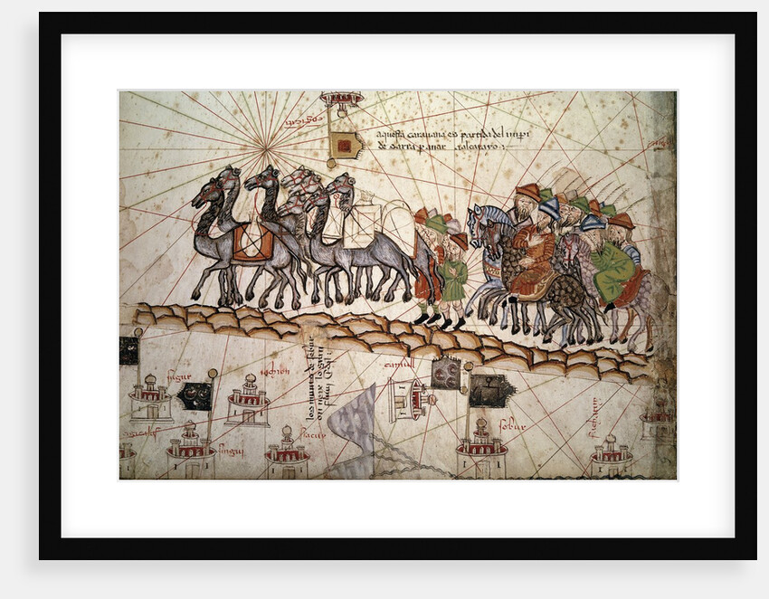 The silk road crossed by Marco Polo