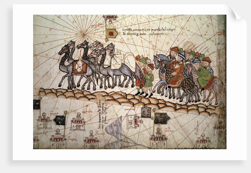 The silk road crossed by Marco Polo
