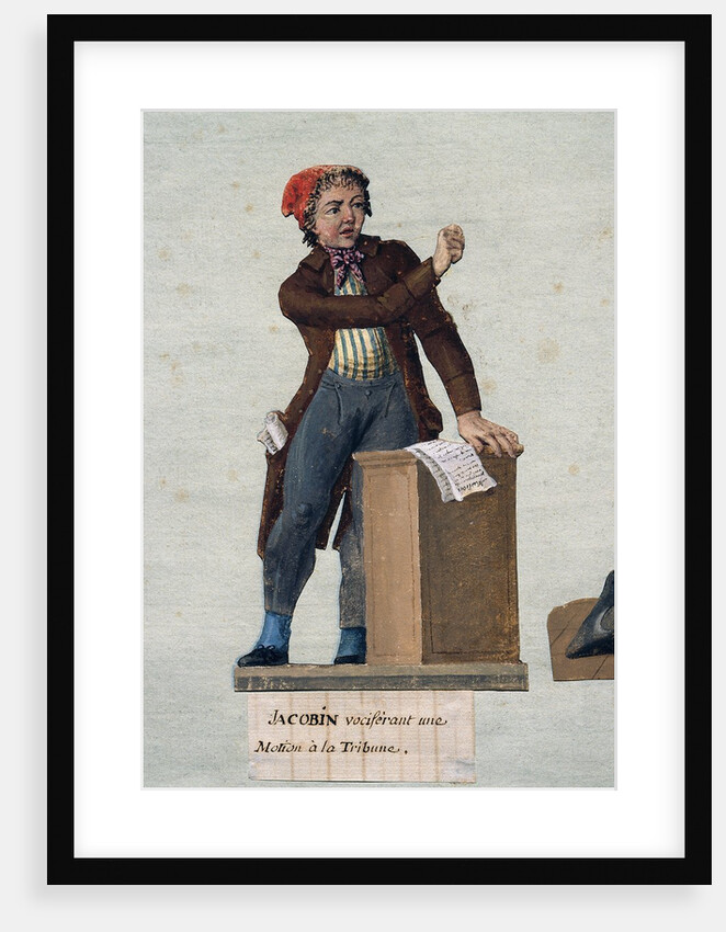 French Revolution: Jacobin vociferating from the tribune by Anonymous