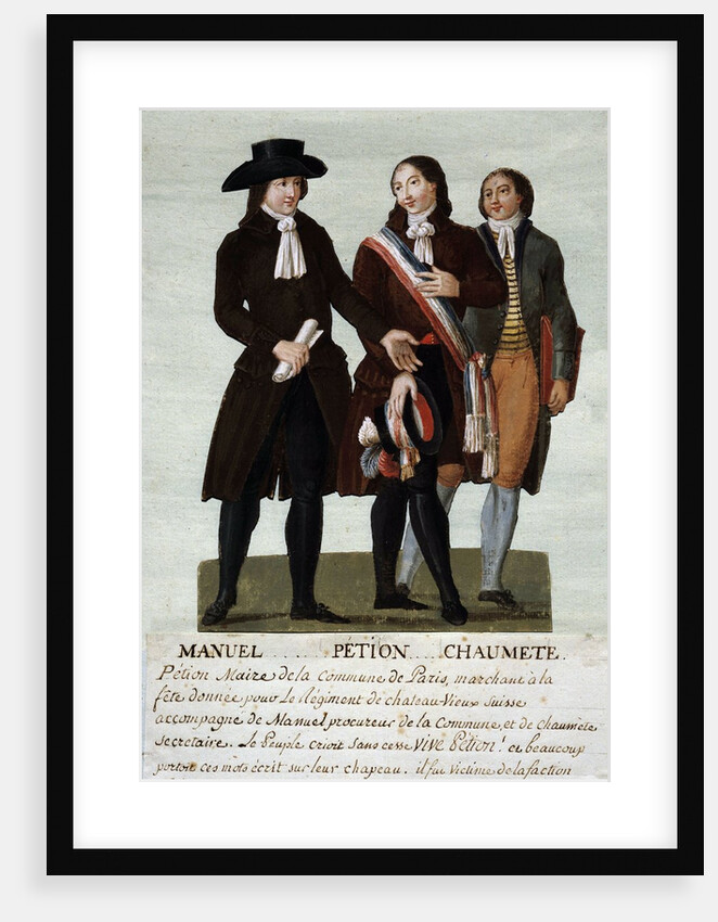 Portrait of the spokesperson of the sans-culottes by Anonymous