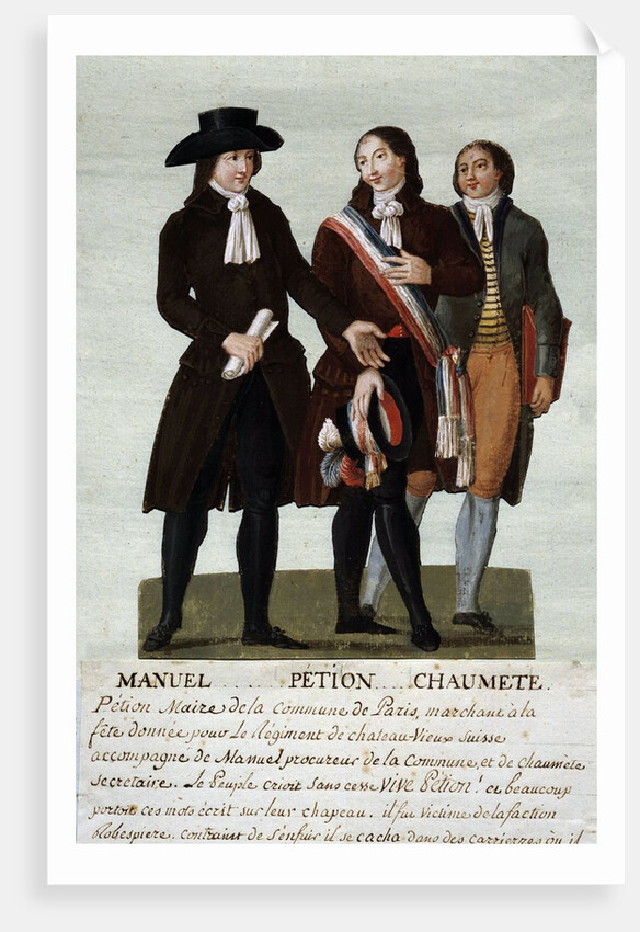 Portrait of the spokesperson of the sans-culottes by Anonymous