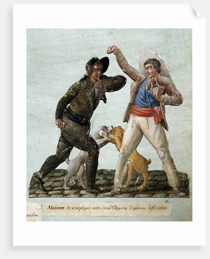 French revolution : two citizens arguing by Anonymous