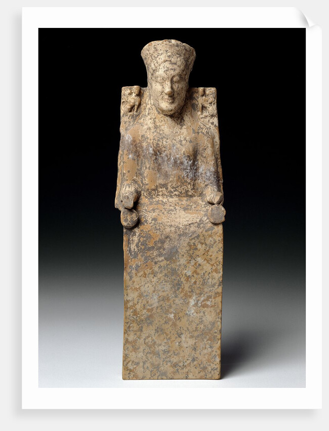 Statuette of an enthroned goddess, ca 550 BC by Anonymous