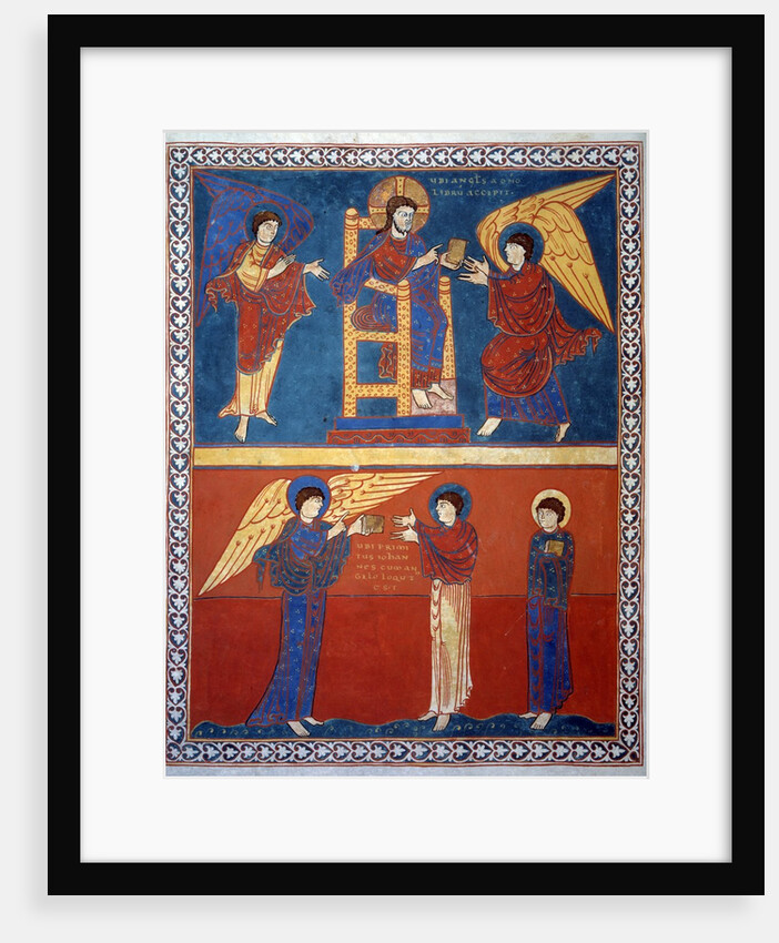 The Angel receiving the Book from the Lord and giving it to St. by Anonymous