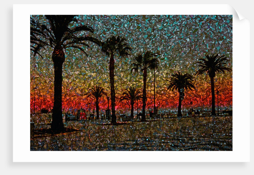 Sunset and Coconut Trees by Anonymous