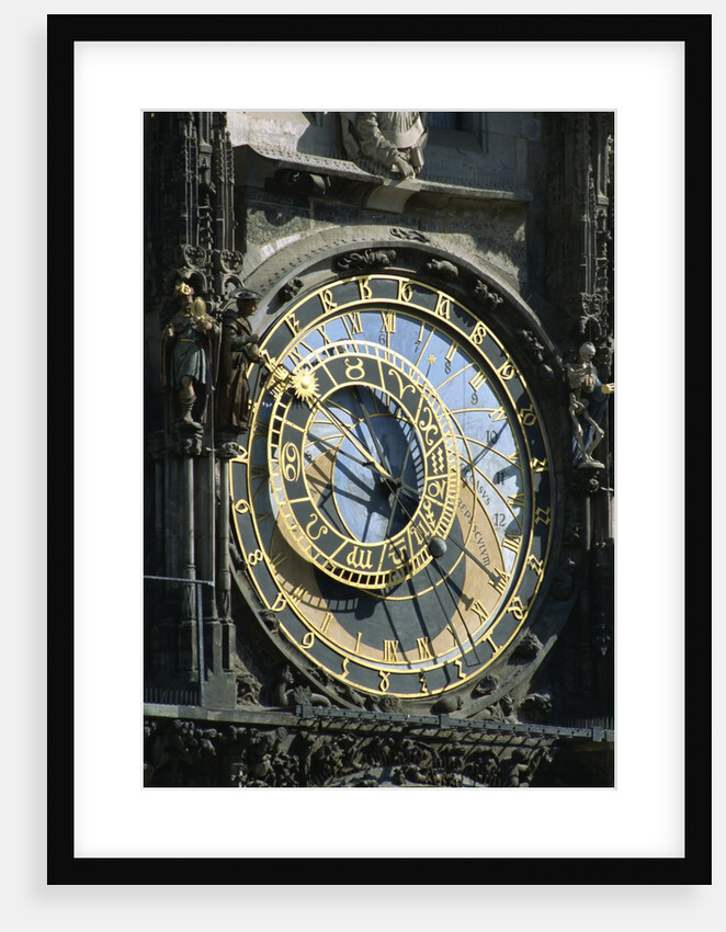 Old Town Hall Astronomical Clock, Prague, Czech Republic by Anonymous