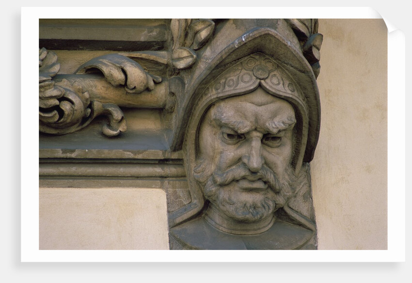 Face, Sculpture, Sukiennice, Cloth Hall, Market Square, Krakow, Poland by Anonymous