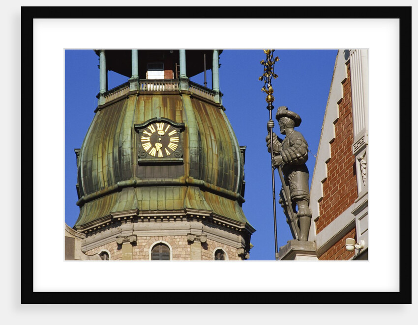 Town Hall Square, Blackheads House, St. Peter's Church, Riga, Latvia by Anonymous