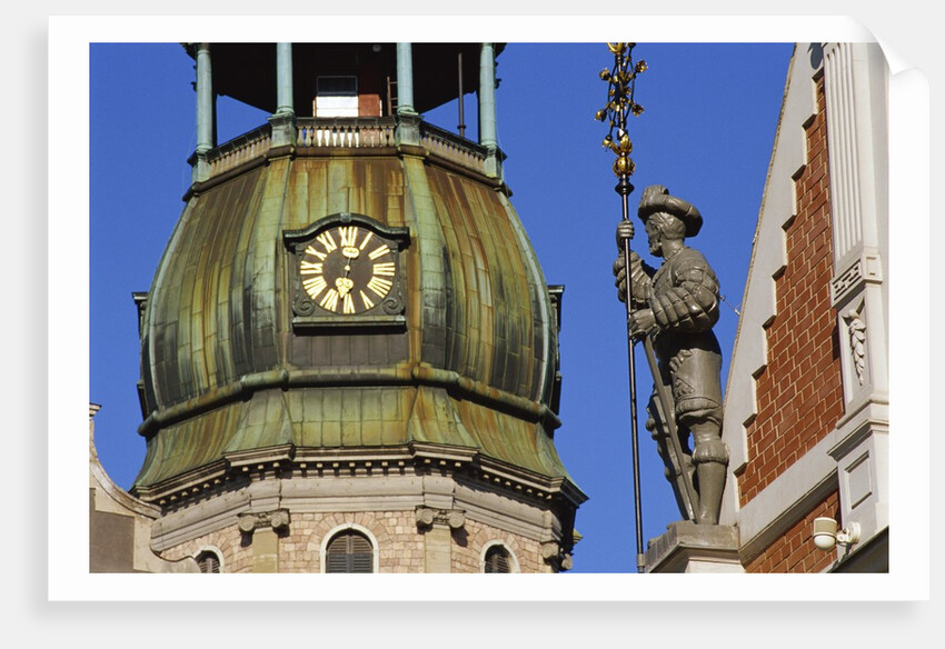 Town Hall Square, Blackheads House, St. Peter's Church, Riga, Latvia by Anonymous