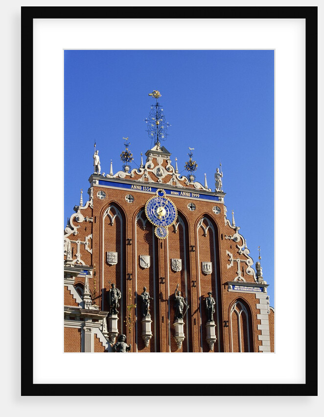 Town Hall Square, Blackheads House, Old Town, Riga, Latvia by Anonymous