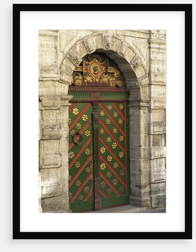 Brotherhood of Blackheads Fraternity Hall Door, Old Town, Tallinn, Estonia by Anonymous