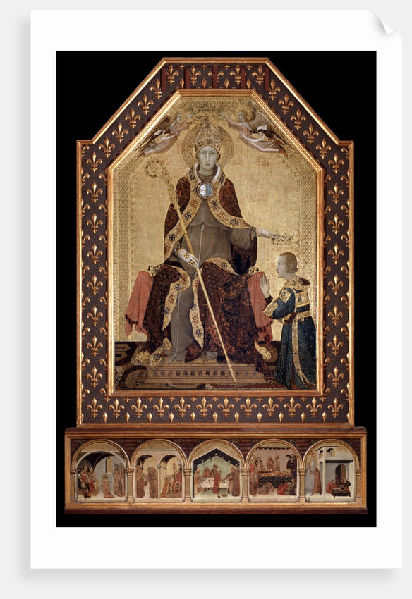 Saint Louis of Toulouse crowns Robert I, King of Naples by Simone Martini