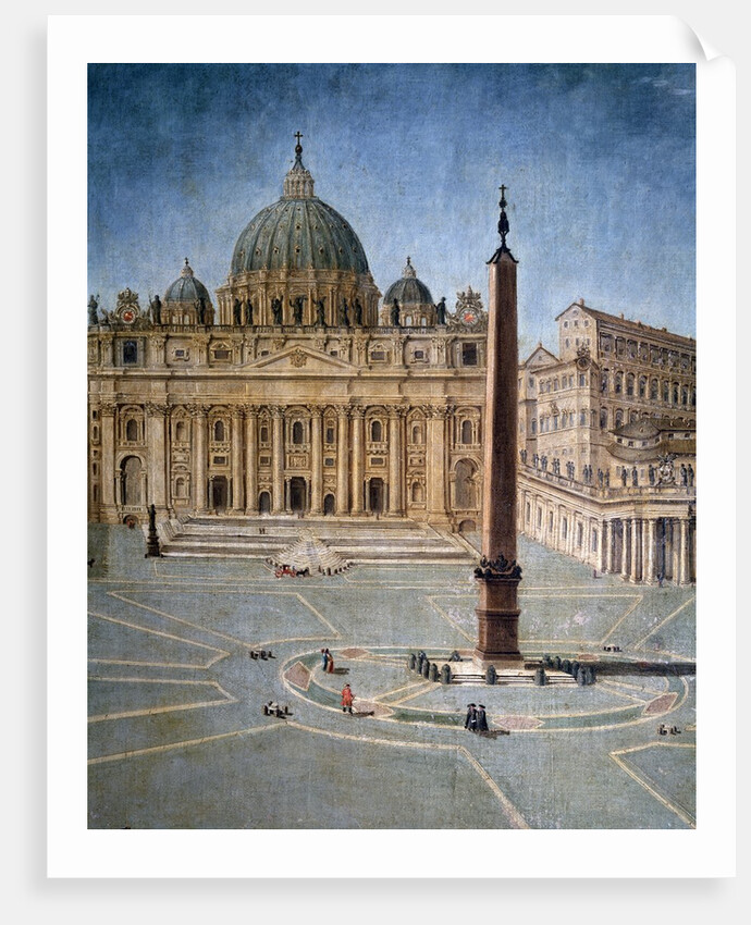 View of Saint Peter's Square in Rome by Anonymous