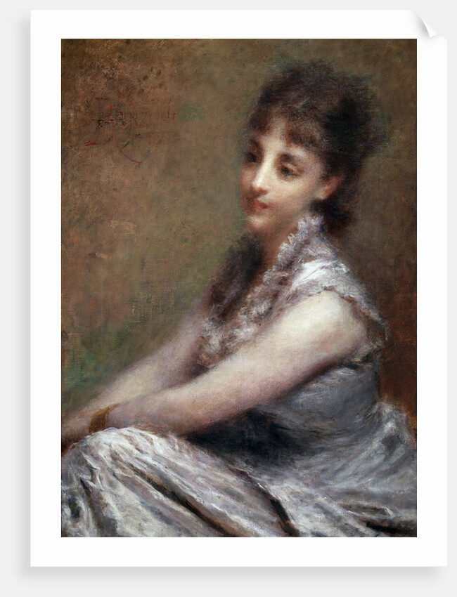 Portrait of Italian Countess Arrivabene by Daniele Ranzoni