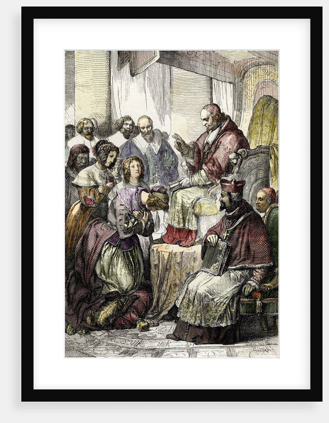 Conversion of Queen Christina of Sweden to catholicism, 1655 by Anonymous