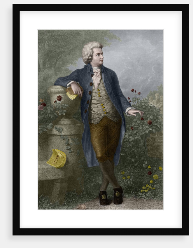 Portrait de Wolfgang Amadeus Mozart by Paul Barfus