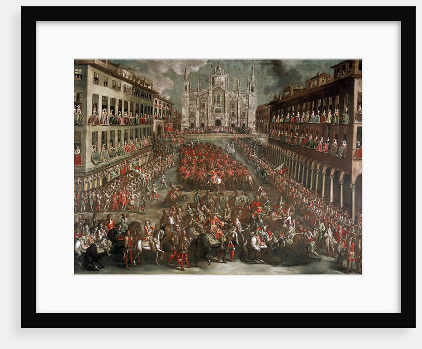 Celebration in Milan for the victory of Prince Eugene of Savoy by Anonymous