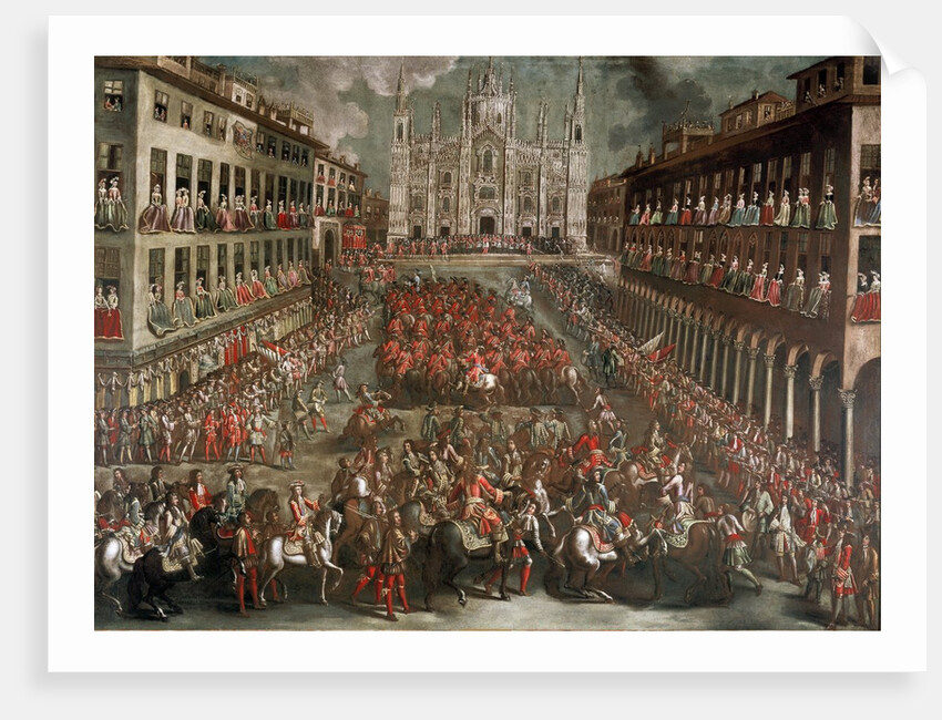 Celebration in Milan for the victory of Prince Eugene of Savoy by Anonymous