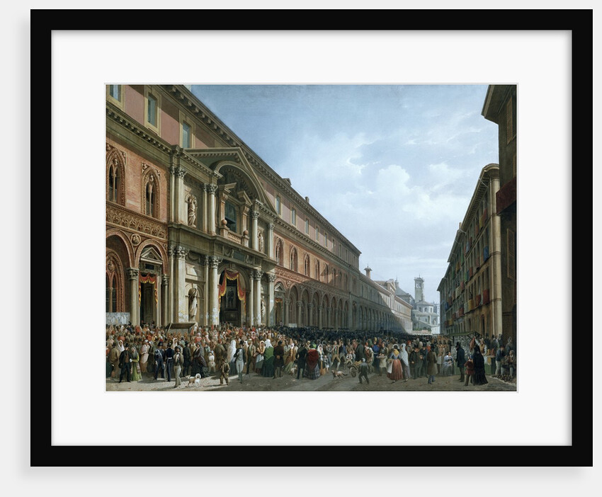 Religious feast at the Ospedale maggiore in Milan by Luigi Bartezzati