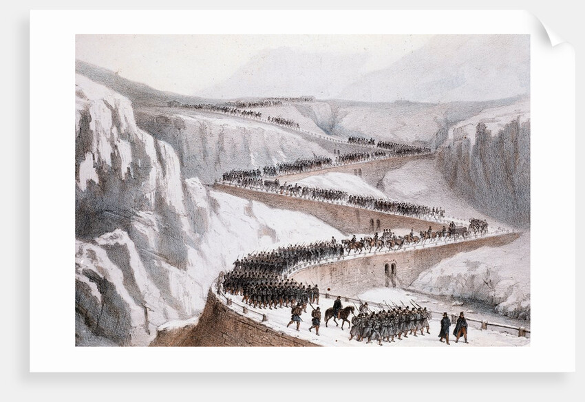 The passage of Moncenisio by the French army,1859 by Anonymous