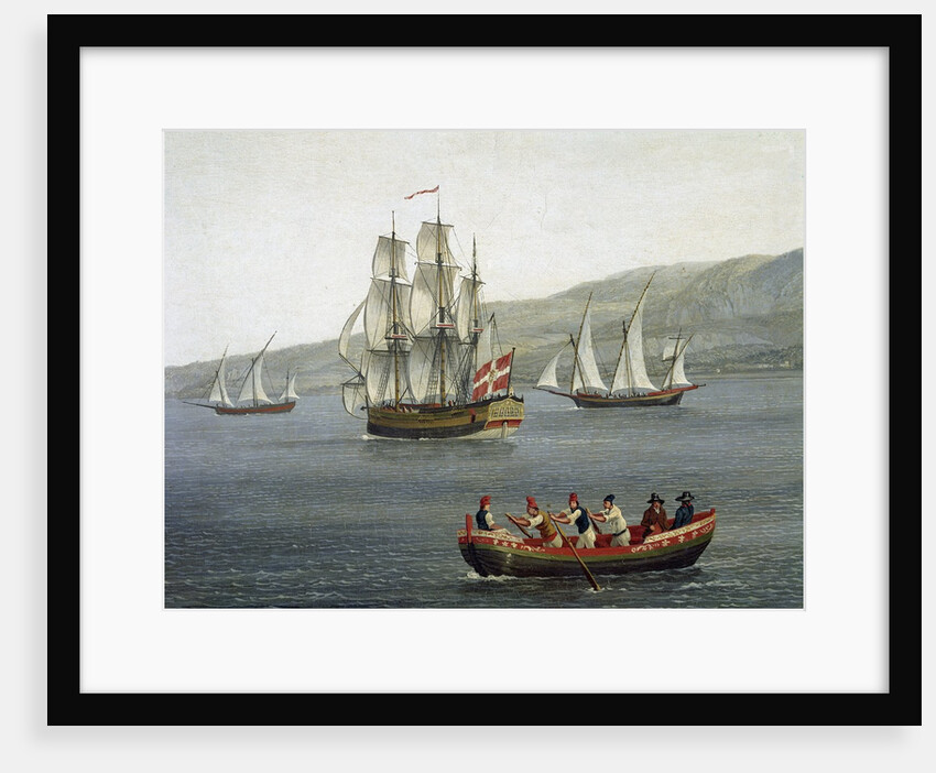 Ships in the Strait of Messina by Jacob Philipp Hackert
