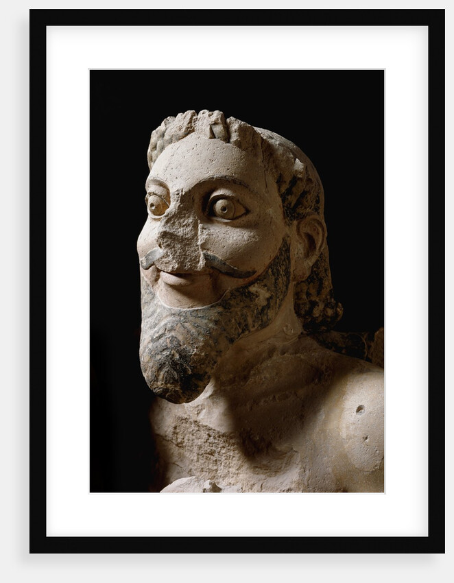 One of the three heads of the monster fighting against Herakles by Anonymous