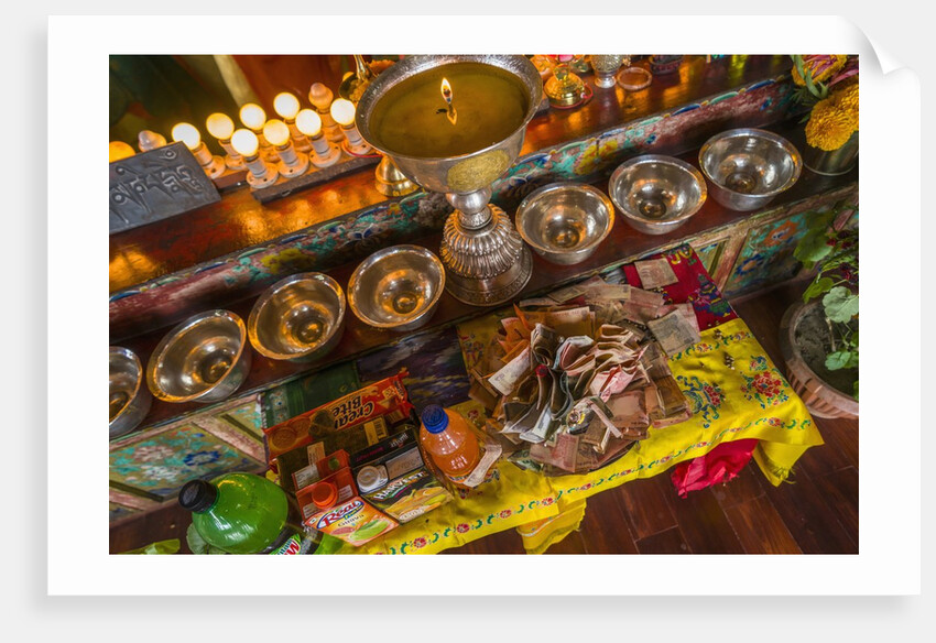 Buddha statue at Thikse Monastery by Anonymous