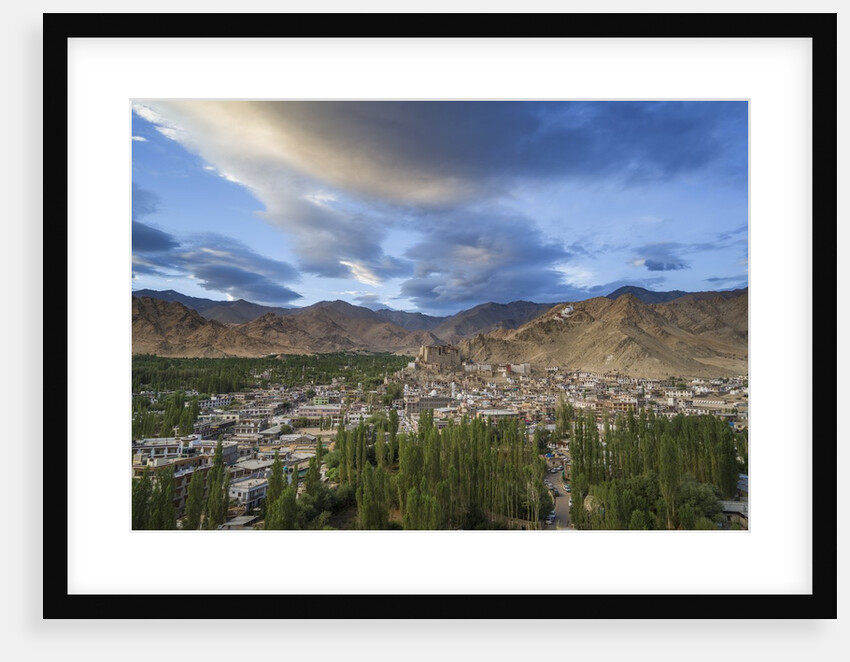 View of the town from a small hill near main bazaar by Anonymous