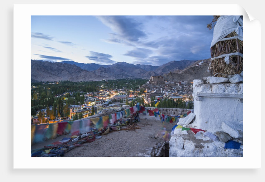View of the town from a small hill near main bazaar by Anonymous