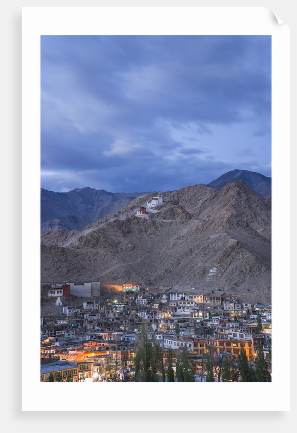 View of the town from a small hill near main bazaar by Anonymous