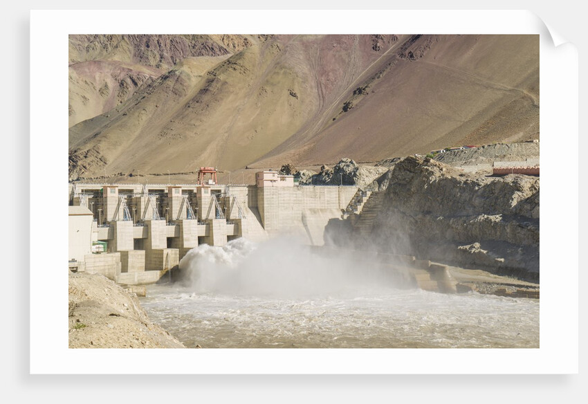 Alchi, the Dam along Indus River by Anonymous