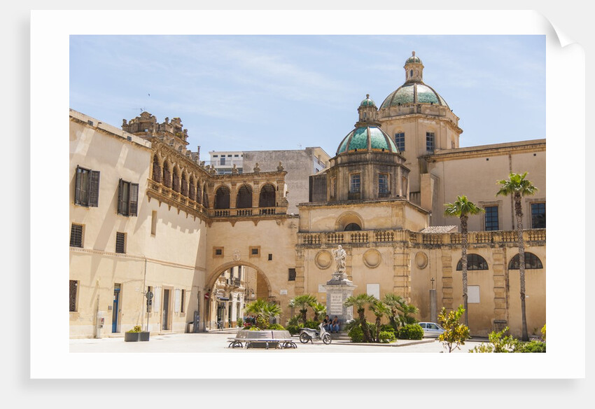 Piazza della repubblica and the cathedral by Anonymous