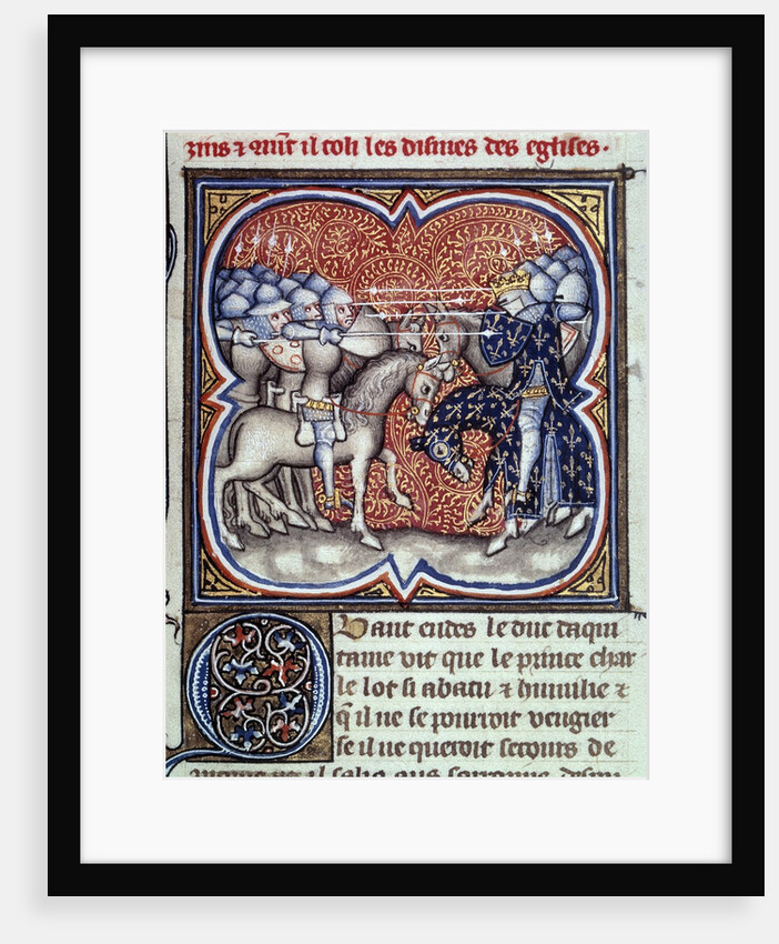 Charles Martel fighting the Saracens at Poitiers, 732 by Anonymous