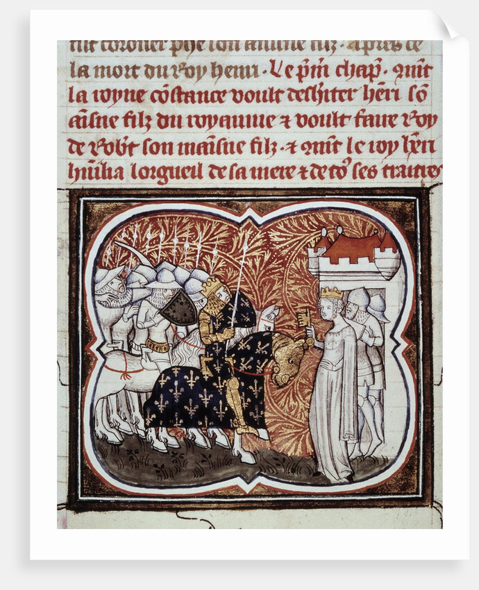 Constance of Arles surrendering to his son king Henry I of France by Anonymous
