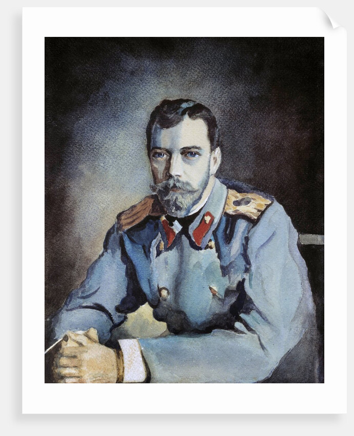 Portrait of Tsar Nicolas II of Russia by Anonymous