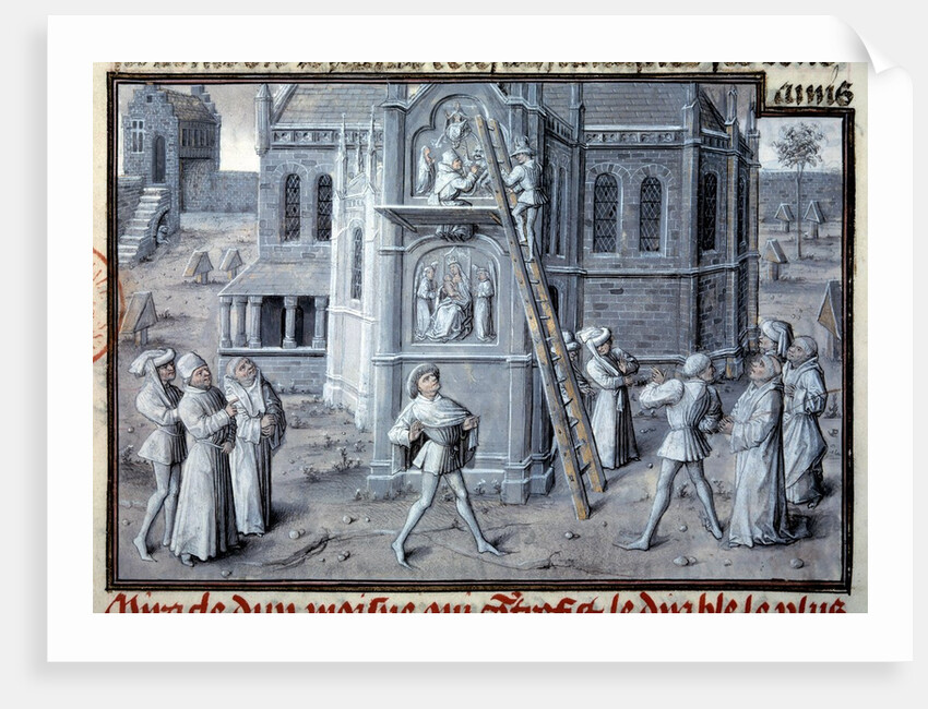 The building of the Gothic cathedrals - 15th century by Anonymous