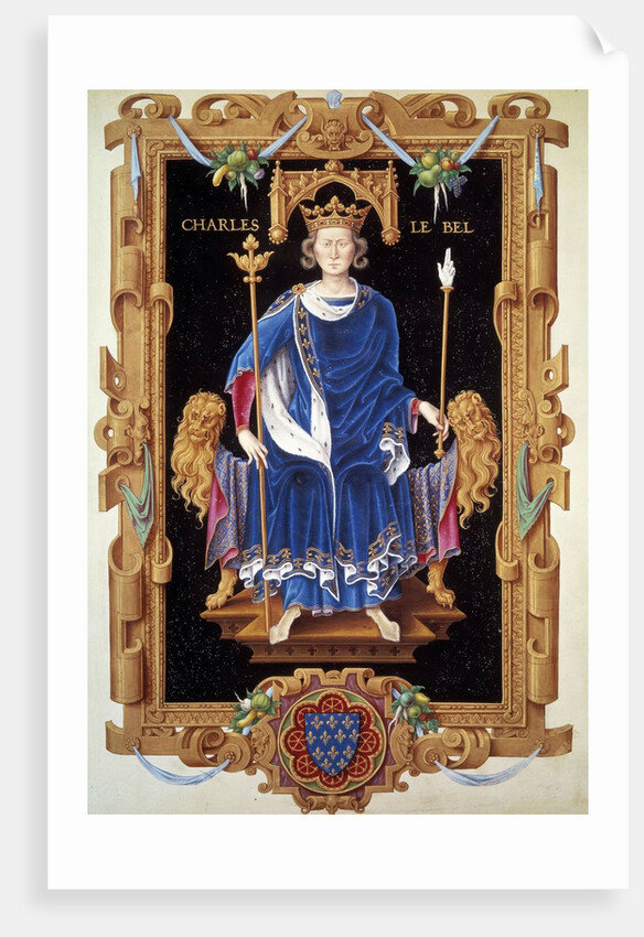 Portrait of King Charles IV Le Bel by Jean du Tillet