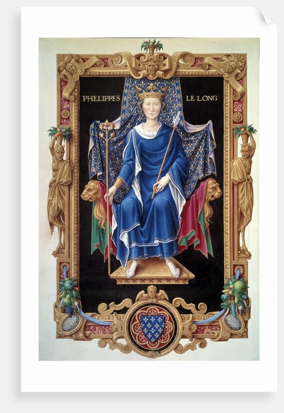 Portrait of King Philip V le Long by Jean du Tillet