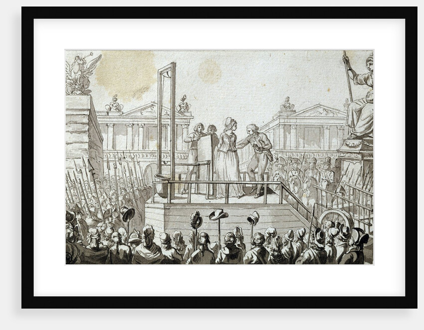 Queen Marie Antoinette to the scaffold, 1793 by Anonymous