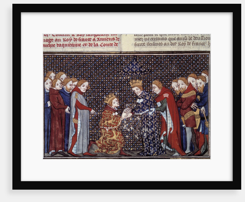 Edward III of England, paying homage to Philip VI of Valois by Anonymous
