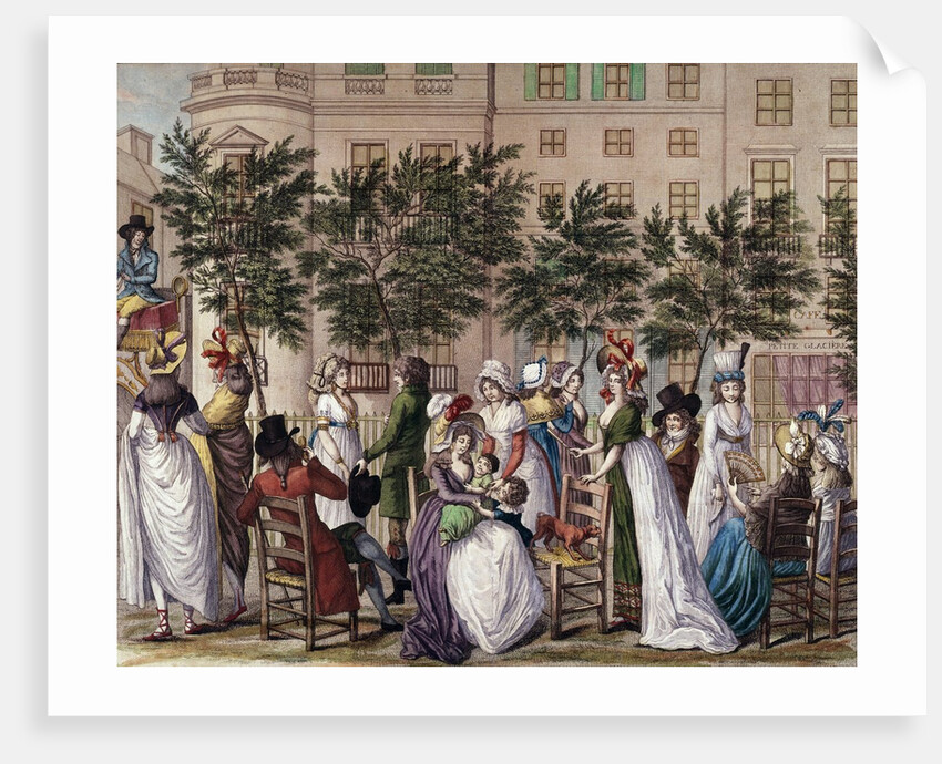 The walk on the Boulevard des Italiens in Paris by Desrais