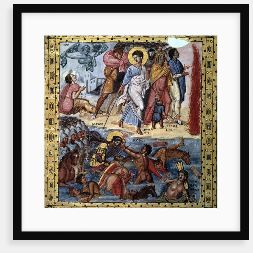 The crossing of the Red Sea by the Hebrews - 10th century illumi by Anonymous