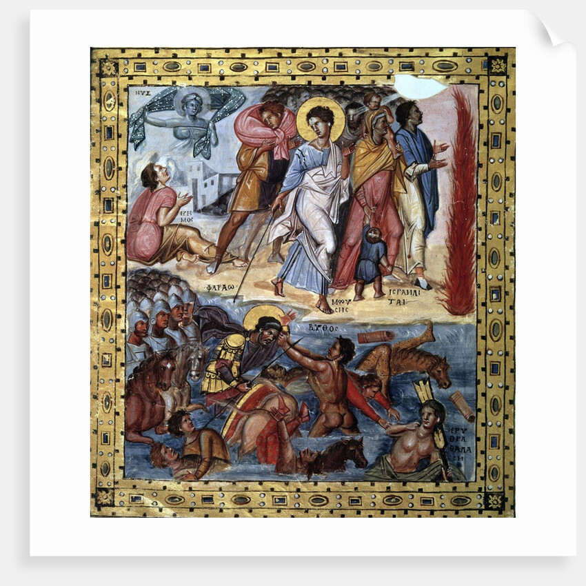 The crossing of the Red Sea by the Hebrews - 10th century illumi by Anonymous