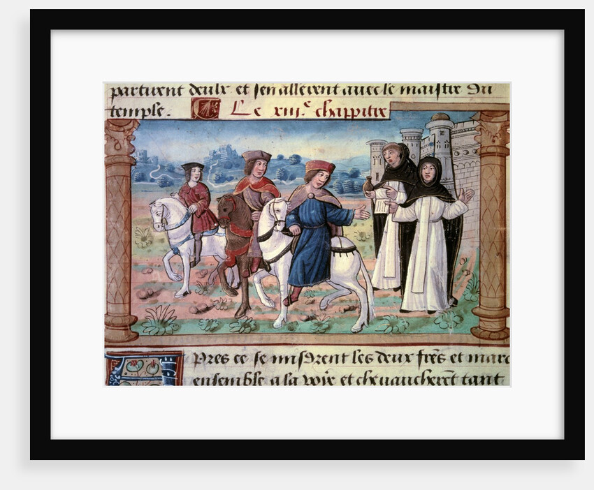 The departure of Niccolo and Maffeo Polo, with the young Marco Polo by Anonymous