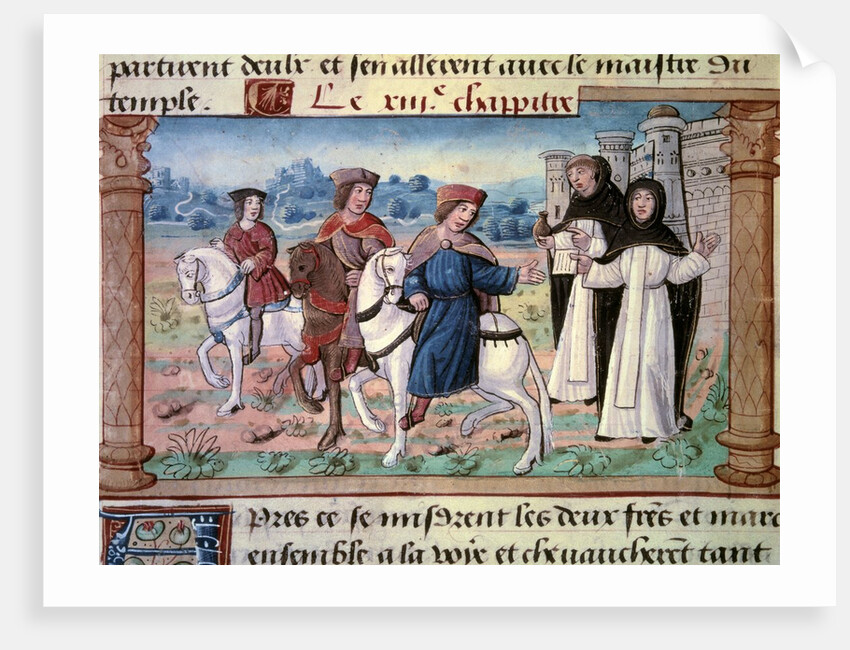 The departure of Niccolo and Maffeo Polo, with the young Marco Polo by Anonymous