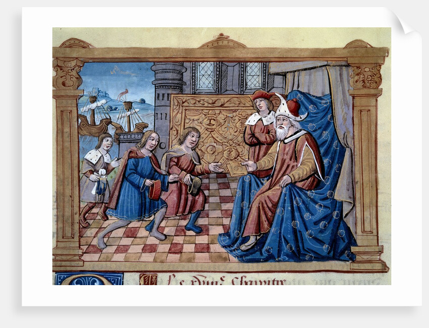 Niccolo and Maffeo Polo in front of Kublai Khan by Anonymous