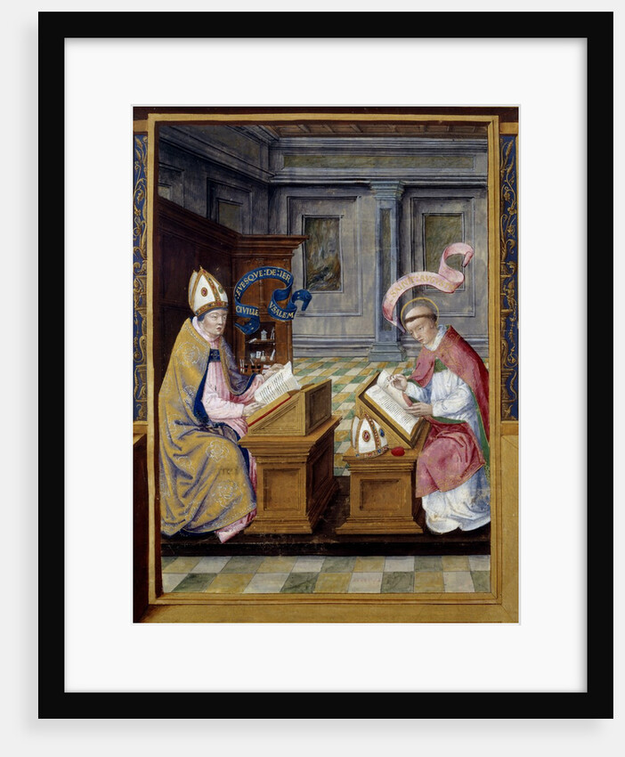 The bishop of Jerusalem Saint Cyril and St. Augustine by Anonymous